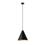 Lampa wisząca pojedyncza czarno-złota RABA  51271/1