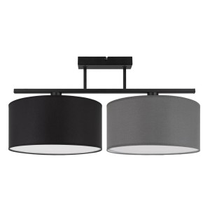 Oświetlenie na sufit  abażury czarny szary URSON   3065