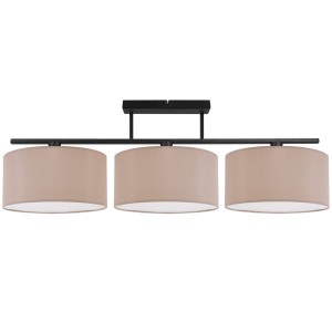 Lampa  beżowo - szara  do salonu nad stół  GANDA 3049