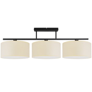 Lampa sufitowa abażury duże w kolorze ecru BALI 2748