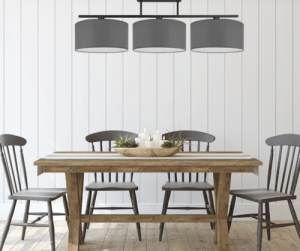 Lampa sufitowa szara do salonu nad stół  TULUKA 3045