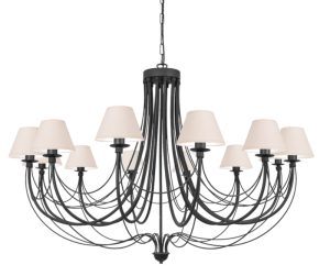 Lampa klasyczna duża z klosikami ecru JOVESA  2071/S102