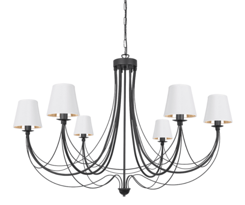 Duża lampa klasyczna nad stół do wysokiego salonu i jadalni.