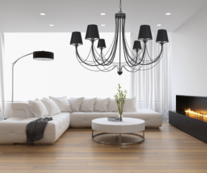 Żyrandol duży czarny nad stół JOVESA 2072/S014