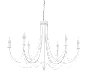 Duży żyrandol świecznikowy biały JOVESA  2096