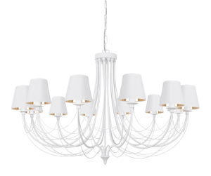 Duża elegancka  lampa biało-złota  JOVESA  2095/S016