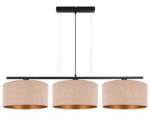 Lampa wisząca w kolorze beżowo-złotym WERIKA  2998/24/C