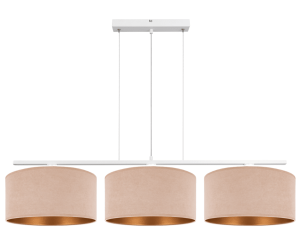 Lampa do salonu w kolorze beżowo-złotym WERIKA  2998/24/B