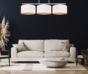 Lampa sufitowa do salonu biało-złota  WERIKA 2997/16/B