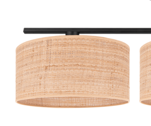 Lampa boho na sufit abażury rattanowe  WERIKA 2997/20/C