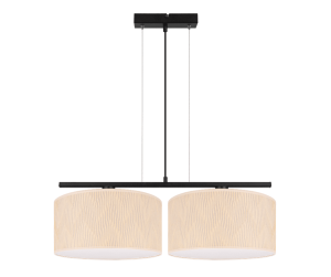 Lampa dwupunktowa z abażurami ecru w paseczki   WERIKA 3001/22/C 