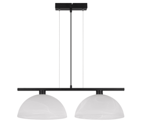 Lampa dwa szklane klosze WESTYN 3032/M1/C