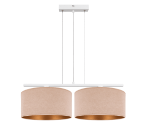 Lampa  podwójna welur beżowo-złoty   WERIKA 3001/24/B
