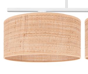 Lampa boho sufitowa klosze z rattanu  WERIKA  2999/20/B
