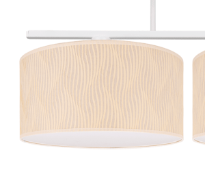 Lampa pod sufit abażurki ecru w paseczki  WERIKA  2999/22/B