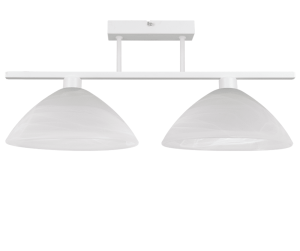 Lampa pod sufit biała z   kloszami   WESTYN 3033/M2/b 