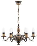 Żyrandol klasyczny w starym złocie VELORA L03486