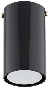 Minimalistyczny czarny spot RIGA L03143 CZ