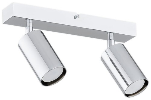 Podwójna srebrna lampa - halogeny.