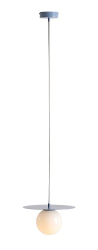Lampa wisząca do pokoju chłopca w kolorze błękitnym.