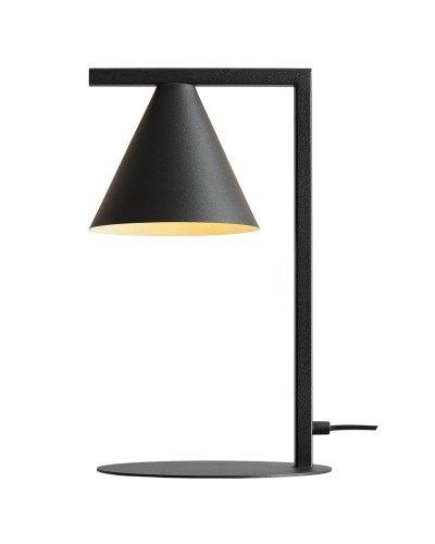 Nowoczesna lampa na biurko w kolorze czarnym.