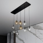 Lampa kulki okazała do dużego salonu   COMO 5714/9  MIX 1