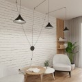 Nowoczesna i modna lampa loftowa. Lampa typu pająk.