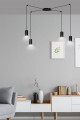 Lampa sufitowa pająk do pokoju i jadalni. 4 punkty światła led.
