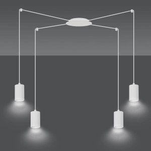 Lampa pająk biała 4 ledy  KERI 5525/4 