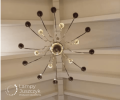 Duży żyrandol 18-punktowy Candel. Żyrandol duży o średnicy 180 cm, dwupoziomowy do bardzo dużych sal, obiektów sakralnych i dworków.