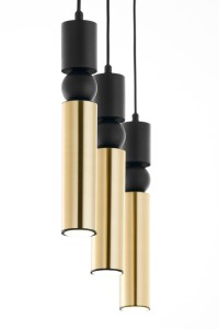 Lampa liniowa 3 rurki czarno-złote TALAS R22007