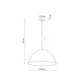 Lampa pojedyncza o średnicy 50 cm