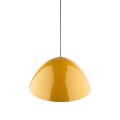Modny i designerski kolor lampy żółto złoty. Zwis pojedynczy lampa wisząca.