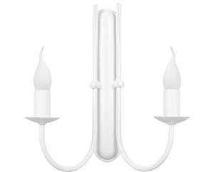 Kinkiet  biały podwójny  świecznikowy  AGARON 2100/B