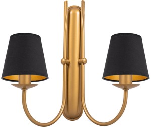 Kinkiet złoty podwójny klasyczny  AGARON 2100/Z/S015