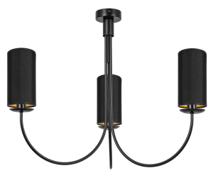 Lampa czarno-złota  do pokoju  RAMZO 0005/W15