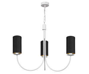 Żyrandol biały do pokoju  RAMZO 0010/W15 