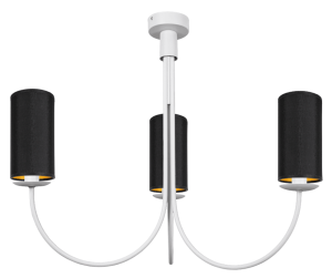 Lampa na sufit biało-złota  RAMZO 0009/W15 