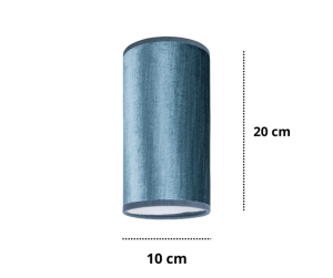 Abażur tuba turkusowo-błekitny  1W/03/E-14/S    
