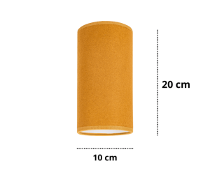 Abażur tuba kolor  muszardowy  1W/06/E-14/S   
