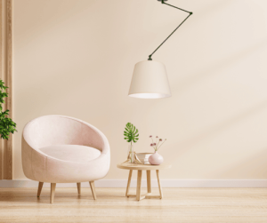 Lampa na wysięgniku z abażurem ecru  MARIKA 1864/CZ/02 