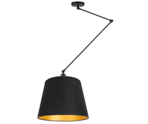 Lampa regulowana nad stół czarno-złota   MARIKA 1864/CZ/15
