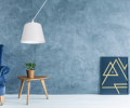 Lampa biala pojedyncza z regulacją wysokości.
