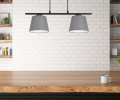 Lampa wisząca listwa - oświetlenie stołu.