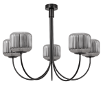 Żyrandol do salonu klosz ryflowany   RAMZO 0007/RG