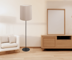 Lampa podłogowa  do salonu beżowa  MARTA 1784/W2/26 