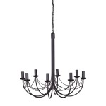 Żyrandol świecznikowy 8 ramion do dużego salonu RODIR 63521