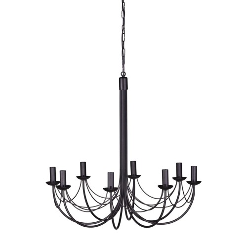 Duży zyrandol świecznikowy do salonu.