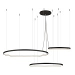 Duża czarna lampa ledowa  117/87/57 cm KARI  MAX 65431