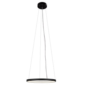 Lampa ledowe czarne koło   KARI  65320